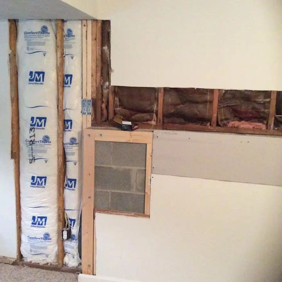Wall insulation replacement during Contents Cleaning & Restoration in Minnetrista
